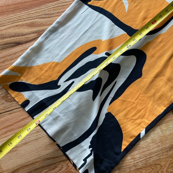 AQ/AQ Cream and Orange Wide Leg Pants - Picture 11 of 13